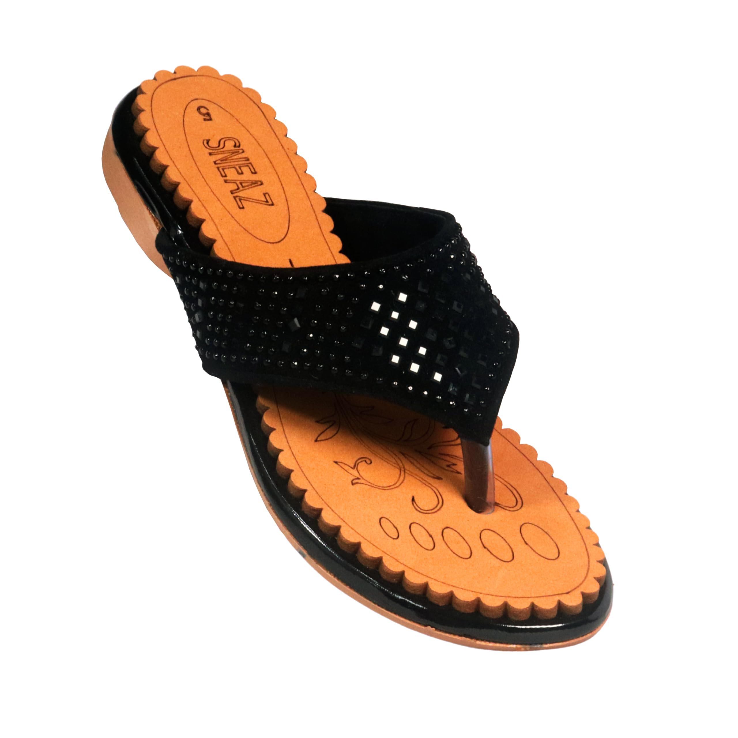 SNEAZ Comfortable Doctor Sole Slippers for Women, Casual Daily Use Ortho Ladies Sandals (SNZ-C42631)