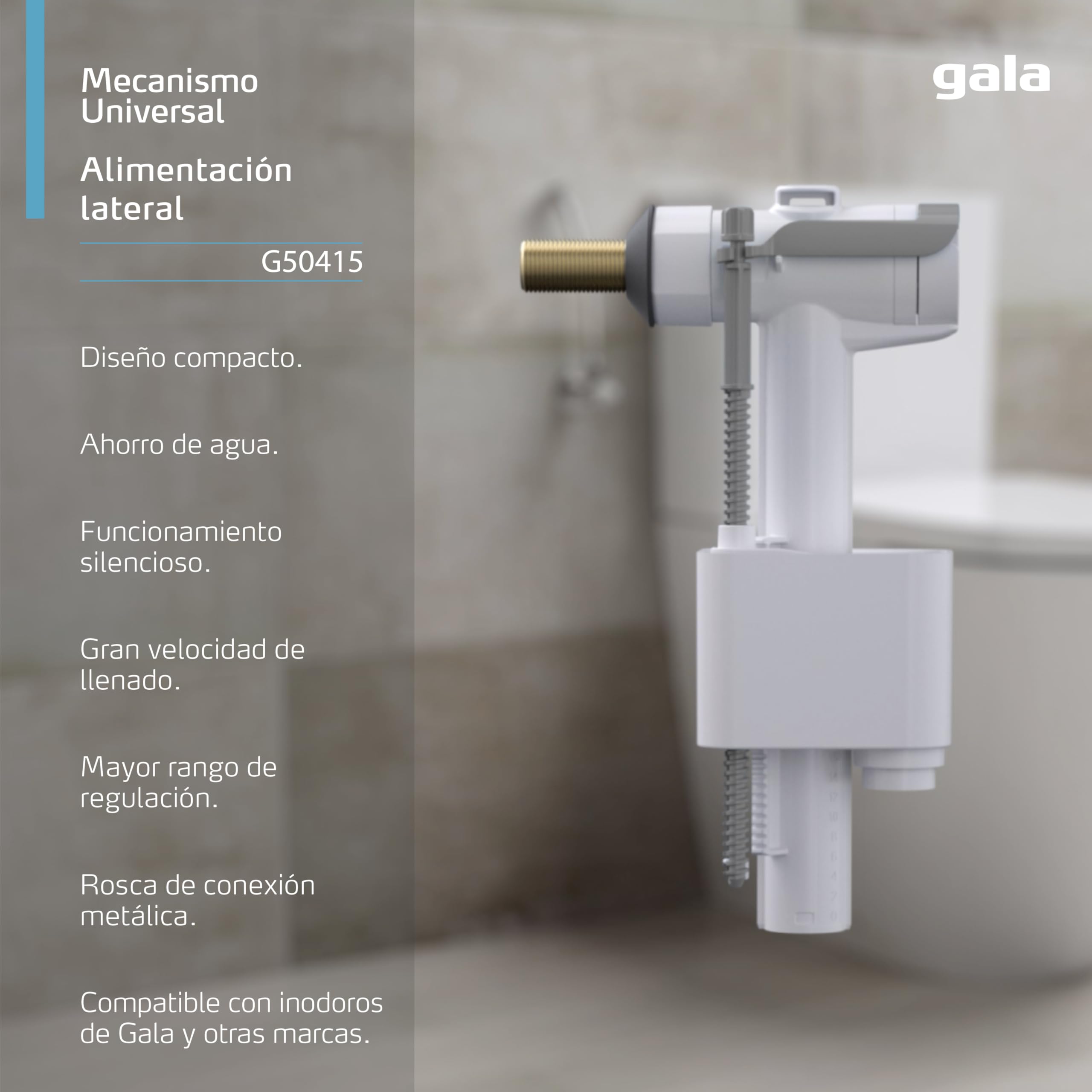 Roca G5041500 - Mecanismo Entrada Lateral A3L Recambio - Colleción De Baño - Porcelana - Mecanismos