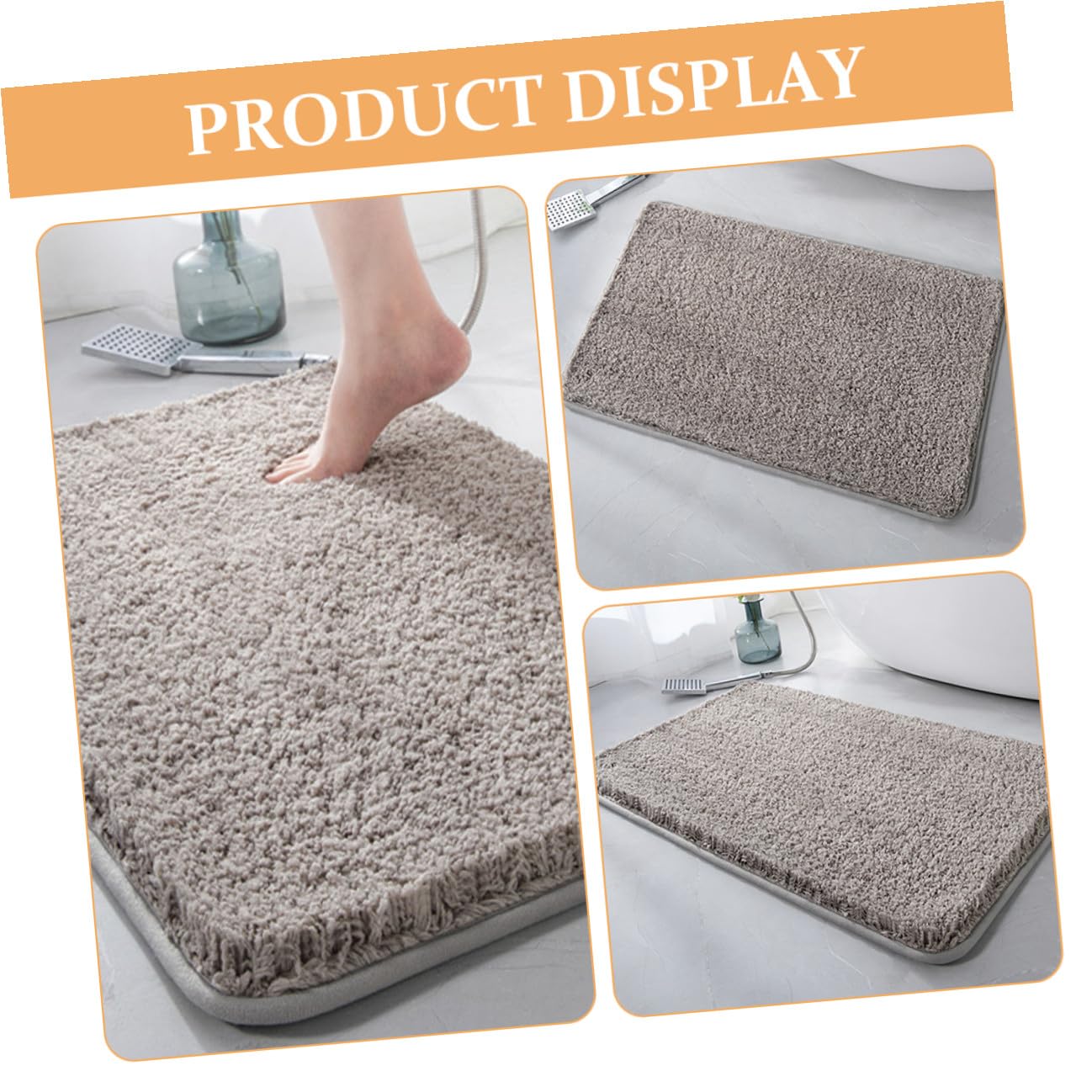 Artibetter Tappetino da Bagno in Microfibra Tappeto Assorbente Antiscivolo Tappetino per Casa Tappeto da Bagno Riutilizzabile