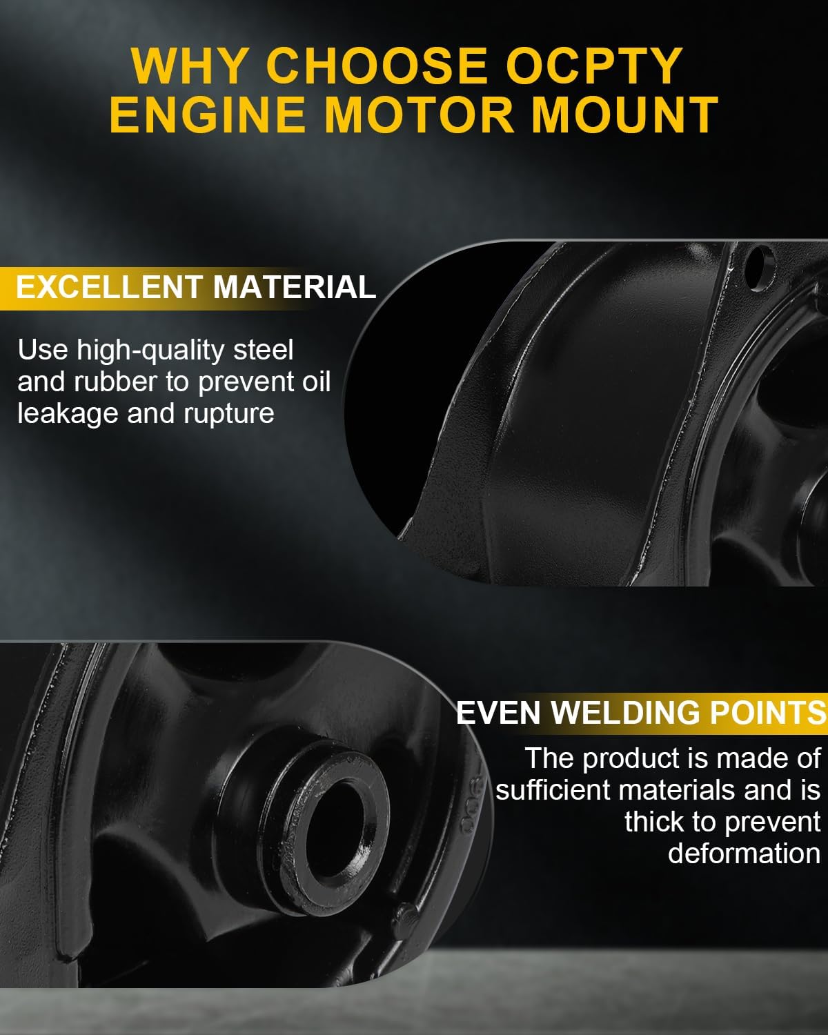 OCPTY Engine Motor Mount and Transmission Mount Set Compatible for Acura Integra 1994-2001 L4 1.8L, Manual Transmission # 50810SR3983, 50805SR3010, 50842SR3984, 50820ST7003, 50841SR3984 (5PCS)