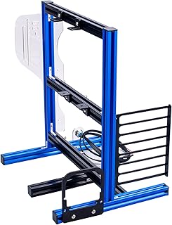 Suporte para Caixa Aberta de Computador, Rack para Placa-mãe de Computador Faça você Mesmo, Excelente Estrutura Vertical de Alumínio para Dissipação de Calor, Caixa Aberta (Preto