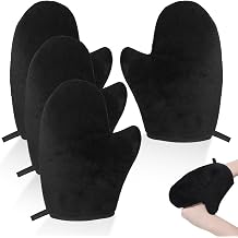 4 Packs Self Tanning Mitts, Double Sided Reusable Sunless Tanning Mittens