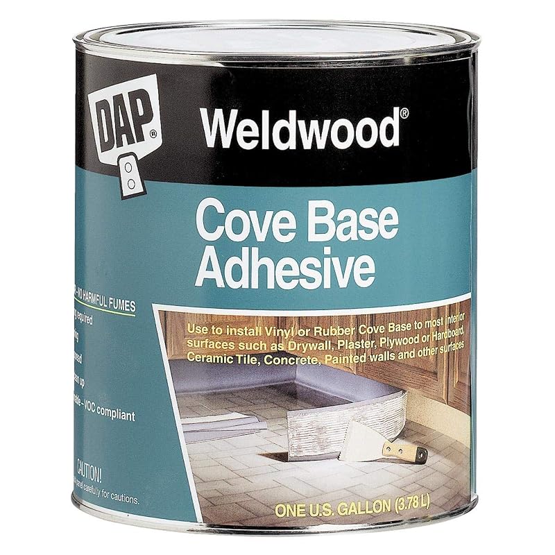 DAP Weldwood Cove Base Adhesive, Quart, White (7079825053)