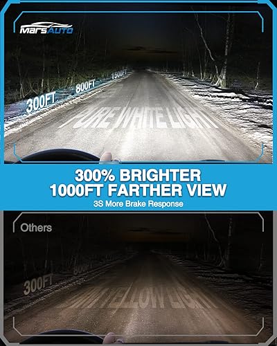 Vista 2 de Marsauto Bombillas HID D3S, xenón súper brillante de 35 W, bombilla HID de luz diurna cómoda de 5000 K (no halógena/LED), instalación de 5 minutos