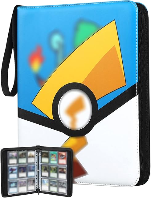 Cards Holder Album, 50 Pages, 900 Pockets Trading Card Album, Waterproof Card Binder with Portable Handle