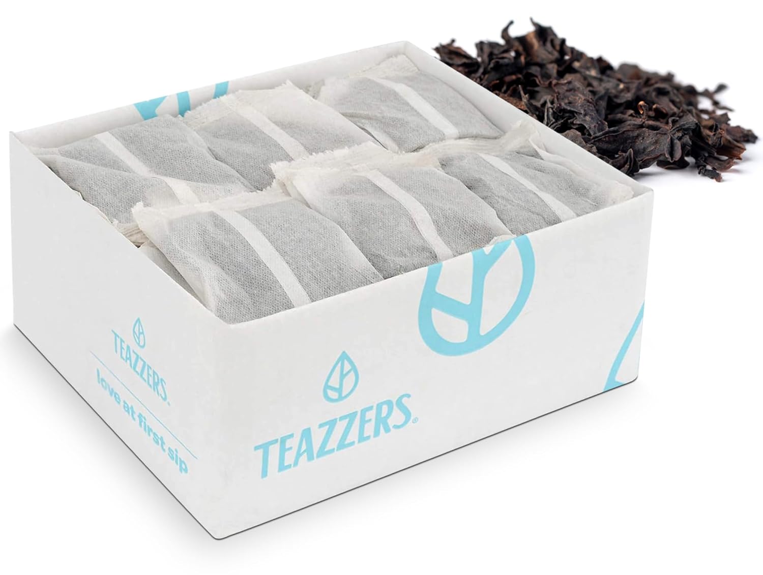 Teazzers Premium All-Natural Black Tea Bags – Great for Foodservice Commercial Ice Tea Brewers | Unsweetened USA-Made Bulk Green Tea for Restaurants, Cafés & Home Brewing (1 Ounce, 96 Count)
