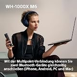 Sony WH-1000XM6 Casque sans-Fil Bluetooth à réduction de Bruit Noir, Son Hi-Res Unique, Confortable, Conception Pliable, Etui résistant, 30h Autonomie, iOS & Android - Noir - 11