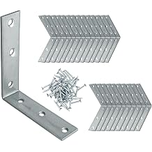 Mobilya Dolap Duvar Sabitleme 50 ADET Metal K ebent 60x60x15 mm Ba lant  Aparat  L Demiri G nye