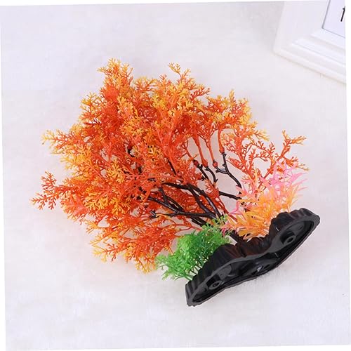 Miniatura 7 de POPETPOP Decoración de acuario, 1 unidad, adorno de acuario, pecera, planta, árbol, cubierta, decoración de acuario, decoración de pecera, ornamento