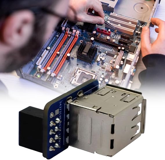 Computer Mainboard 9 Pin Processor Board with Double USB Version Harbors for External Associations USB Connection Processor Board