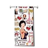 LEVLO Rocky Show Kitchen Towel Dr. Frank-N-Furter & Janet Fans Gift Let's Do The Time Warp Rocky Housewarming Gift (Janet KT)