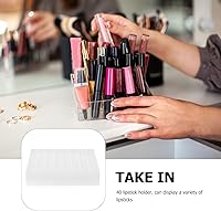 Vista 2 de FRCOLOR Caja de 40 ranuras para maquillaje, estuche para lápiz labial, estuche de almacenamiento de joyas, organizador de belleza, soporte