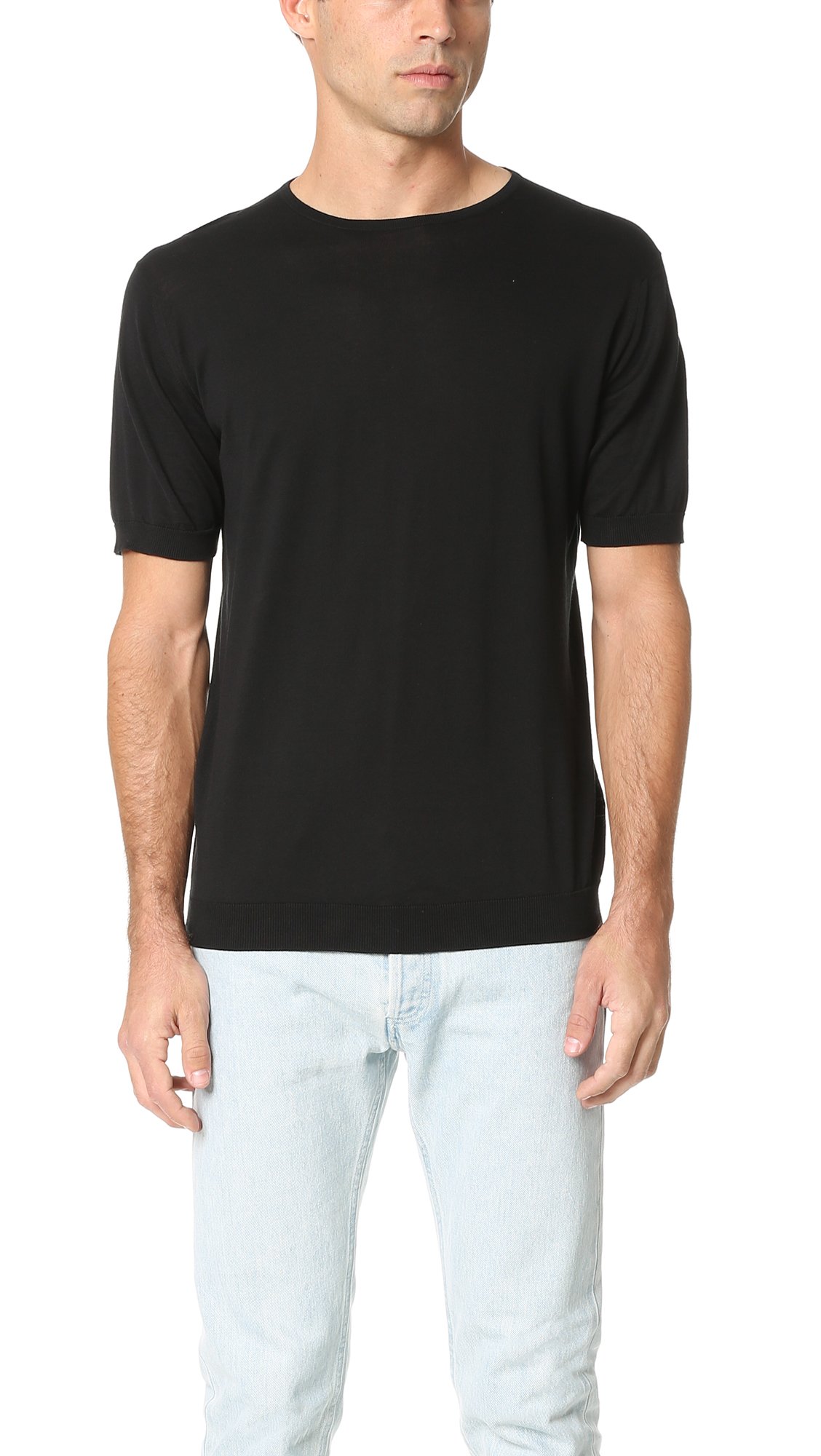 John SmedleyMen's Belden T-Shirt, Black