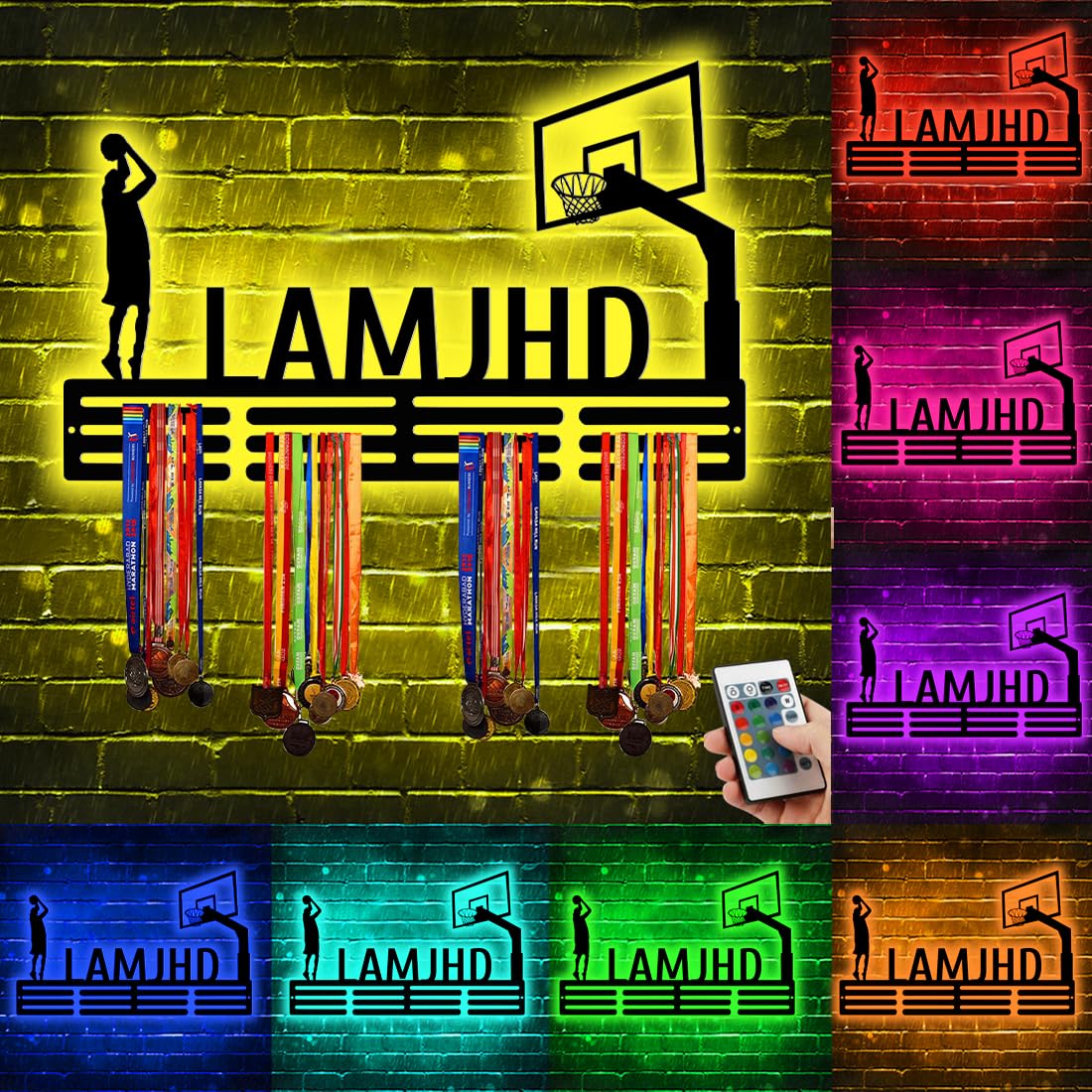 Espositore Personalizzato Per Medaglie Sportive - Supporto A Più Livelli Per Parete - Foto 6