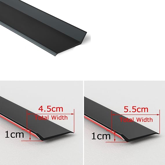 Door Rain Drip Guard, Rubber Drip Deflector Rain Diverter, Rainproof Shield Door Drip Cap, No-Drill Rain Drip Edge Diverter for Window(4m,4.5CM/1.77In)