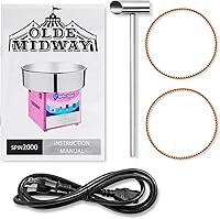 Vista 7 de Olde Midway - Máquina comercial eléctrica para hacer algodón de azúcar y caramelo - SPIN 2000.