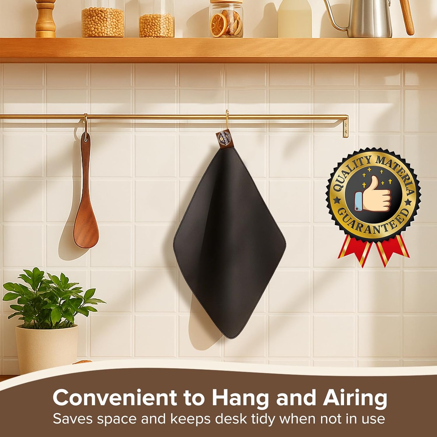 Sliding Mat for Ninja Luxe Cafe Espresso Machine ES601/ES701, Dual-Sided Design, Anti-Slip Glide Mat with Hanging Strap, Easy to Clean, Pad for Cafe Accessories, Scratch-Free Movement for Countertop