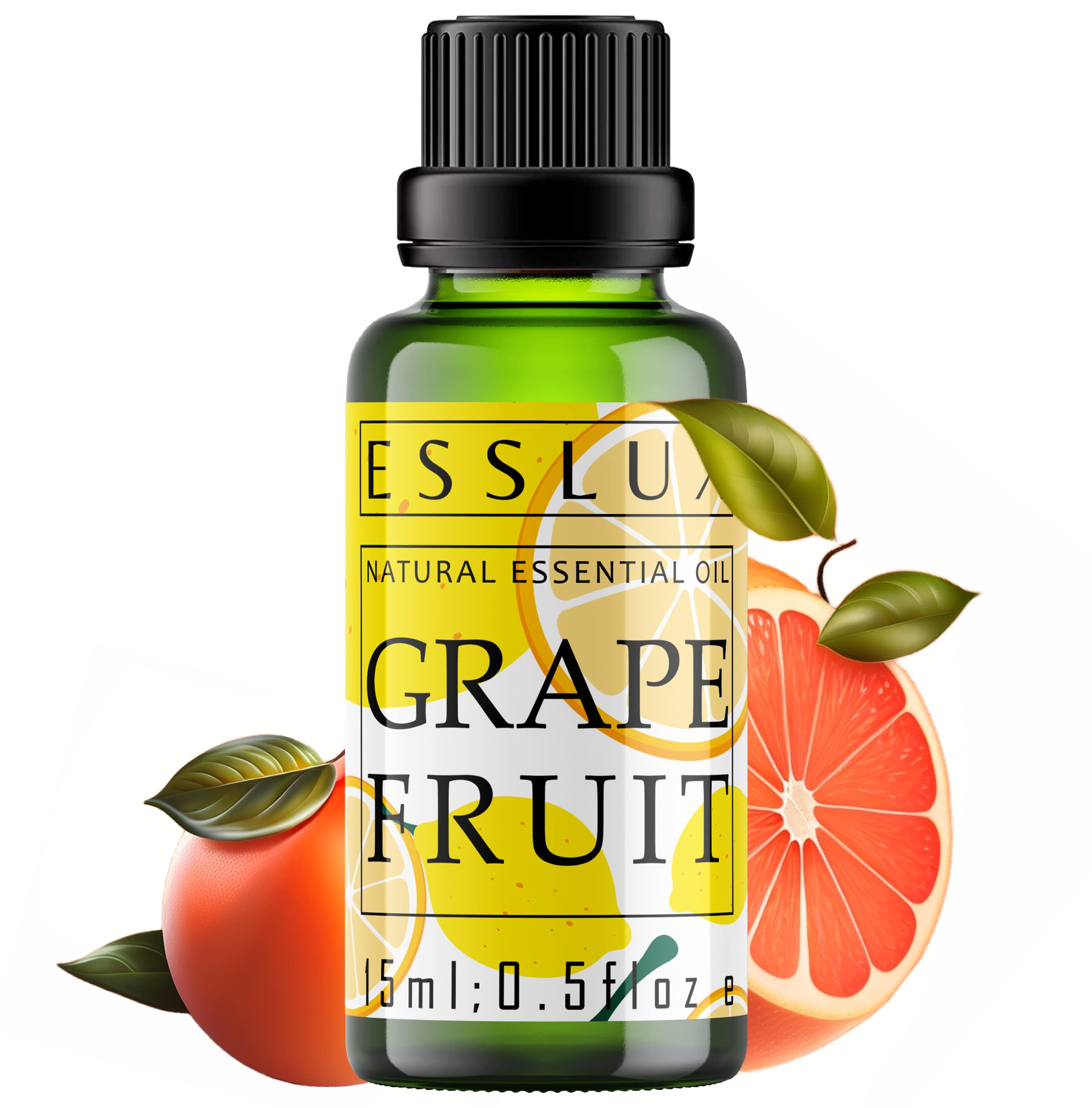 Esslux Grapefruit Essential Oil Citrusy, Energizing and Curbs Cravings Pure, Natural Grapefruit Oil - 15 ML