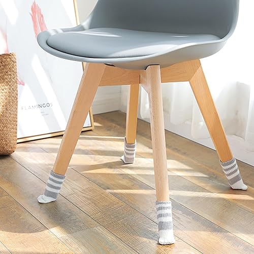 Miniatura 6 de WAFJAMF 24 calcetines para patas de muebles de pata de gato, protectores de suelo para patas de silla para evitar arañazos, se ajustan a patas