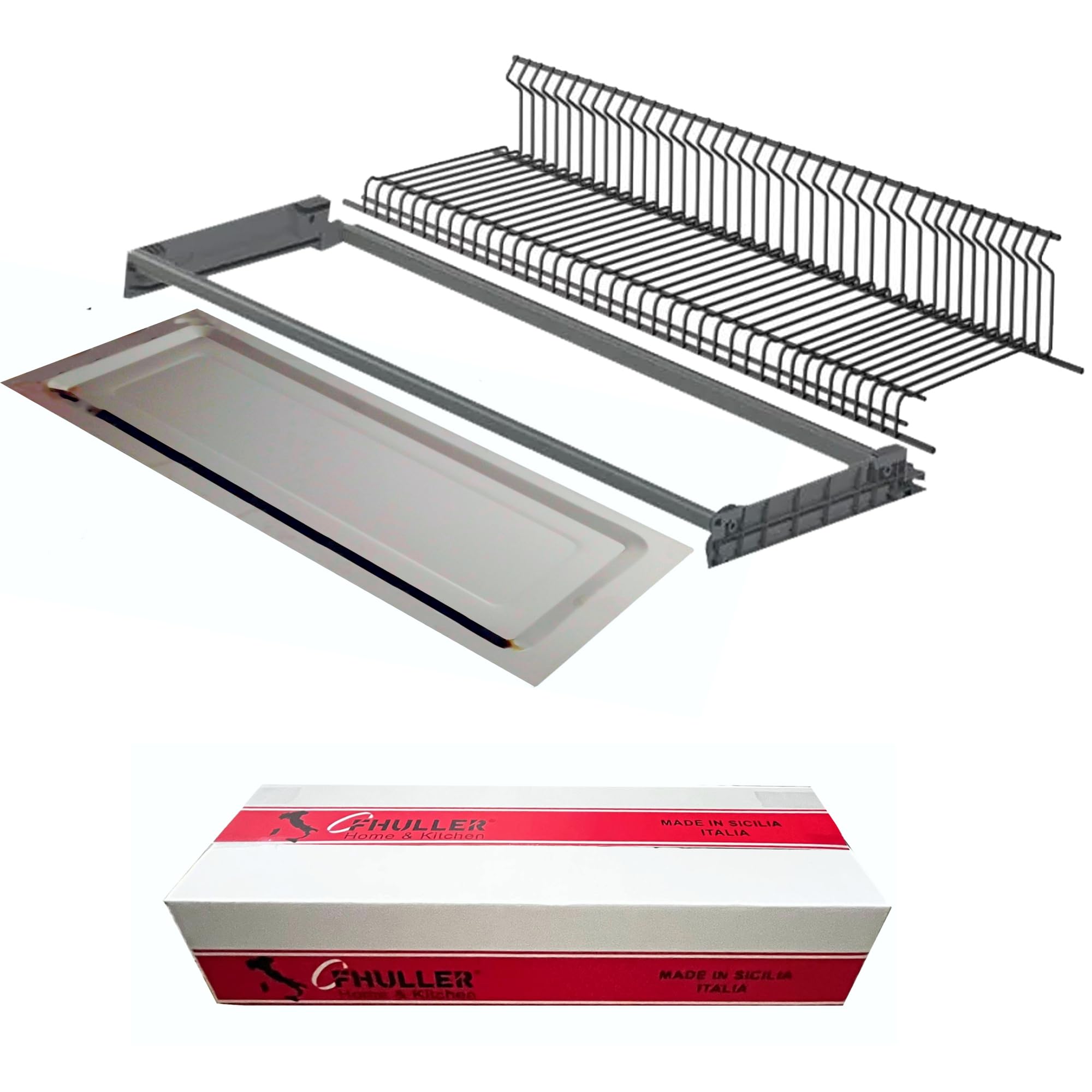 Scolapiatti Incasso VASISTAS Griglia Unica Piatti Bicchieri Acciaio Zincato ARDESIA 702/90ARP4 PENSILE 90 INTERNO 86,4 Misura SCOLAPIATTI 85,6 + Vaschetta INOX + Telaio