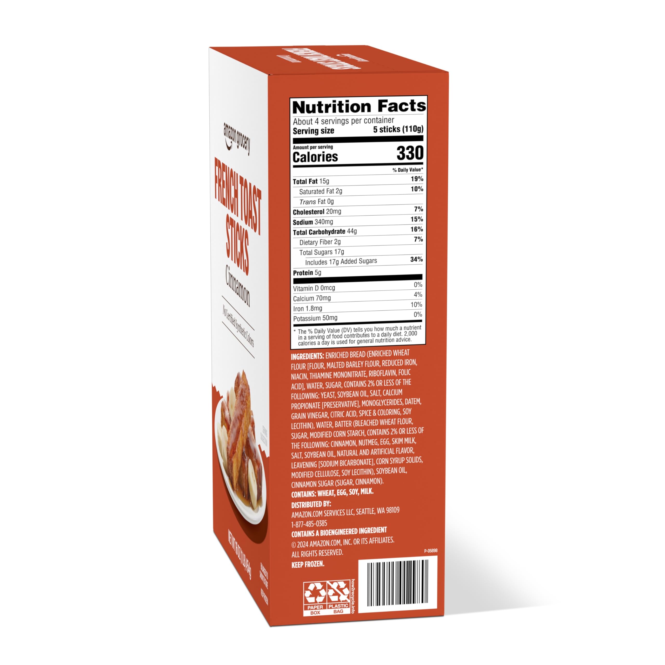 Amazon Grocery Cinnamon French Toast Sticks Frozen 16 Oz Previously Amazon Fresh Packaging May Vary — view 4