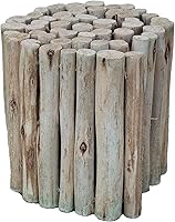 Vista 14 de Backyard X-Scapes - Tronco sólido de madera de eucalipto natural para bordes de jardín, césped, vallas, bordes, 72 pulgadas de largo x 6 pulgadas