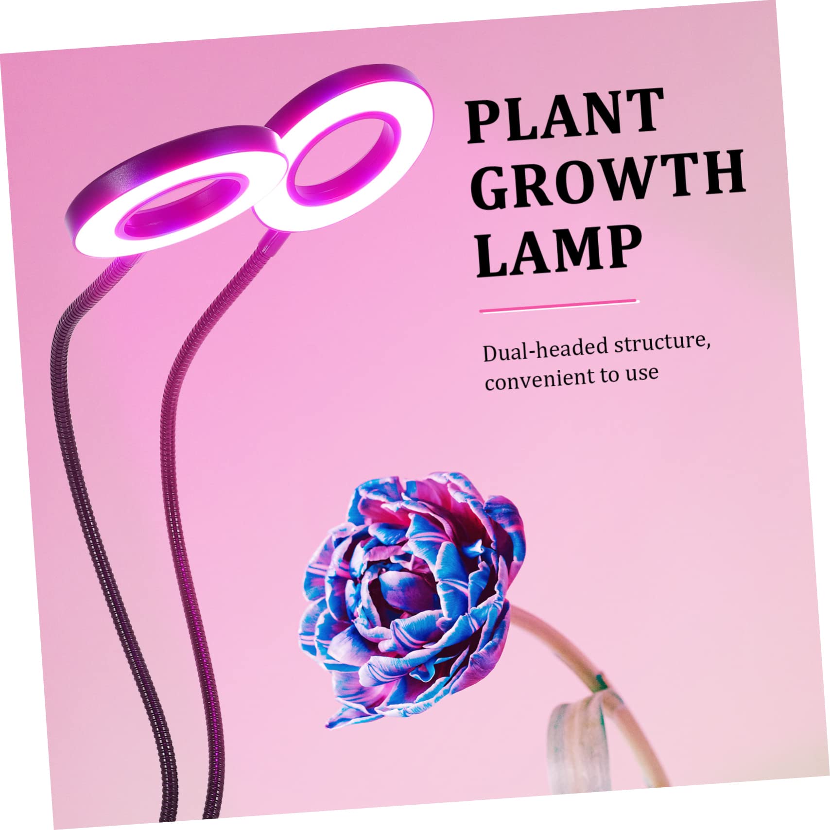 Uonlytech Luces Led Ajustables Para Plantas De Interior Luz De Crecimiento Para Cultivo Casero Lámpara De Pinza Para Plantas Cálido y Frío Función De Temporizador