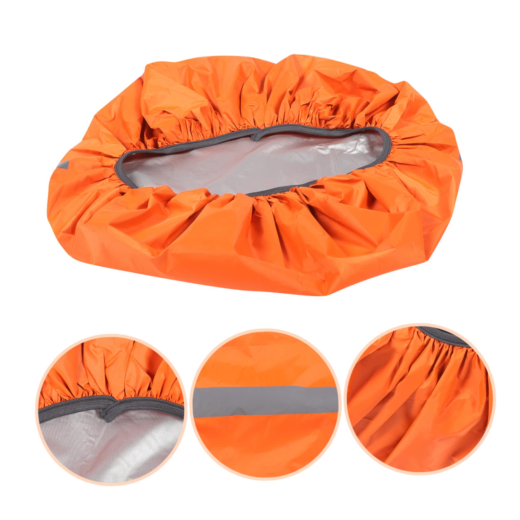 TOYANDONA Funda para Lluvia Cinta Reflectante Funda Impermeable Trasera Impermeable Funda para Lluvia Funda para Senderismo Funda para Viaje Funda Impermeable Color Naranja