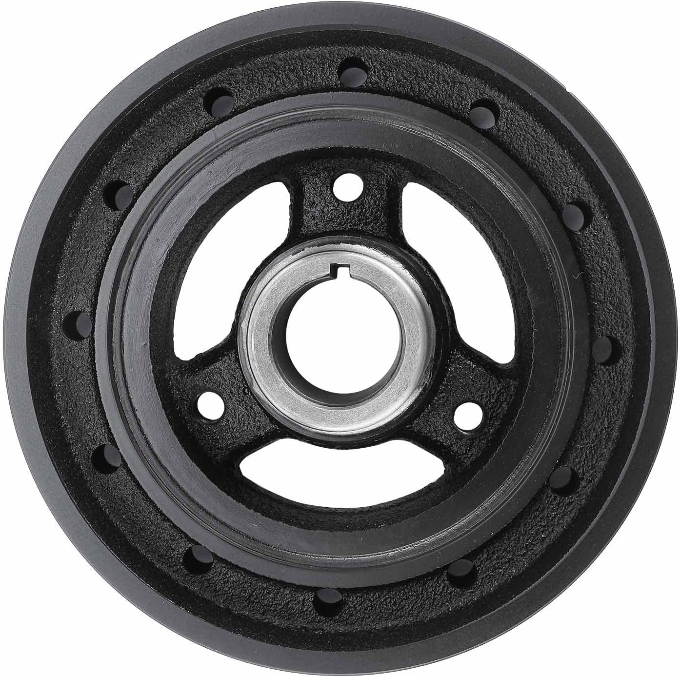 A-Premium Engine Harmonic Balancer Pulley Compatible with Chevrolet Malibu, Impala, Camaro, Caprice & GMC C1500, K1500 & Buick Regal & Pontiac Grand Prix & Oldsmobile Cutlass & More, OHV V8 5.0L 5.7L