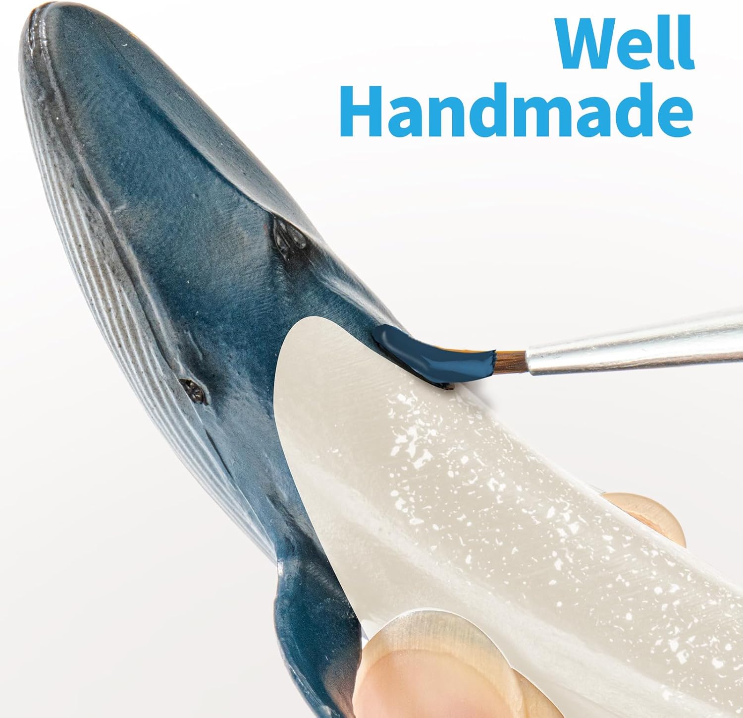 8PCS Whale Figurines Toys for Toddlers, Realistic Ocean Animals Figures Sea Creatures Toys for Kids Includes Beluga Orca Blue Whale, Birthday Party Favors & Gifts for Boy Girl - Image 9