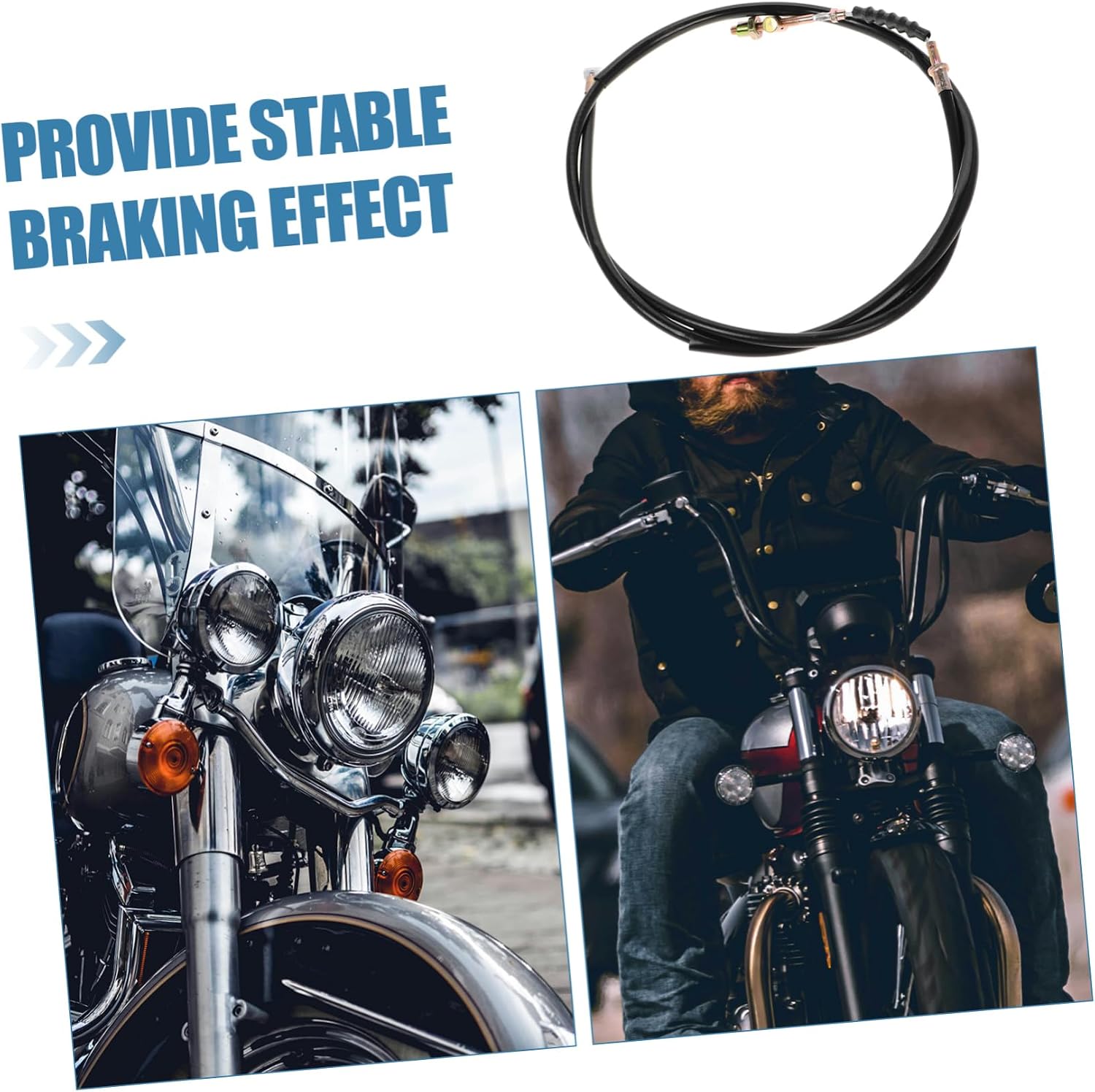 Cabilock Motorcycle Brake Line Hose and Clutch Cable Steel Wire and Rubber Coating