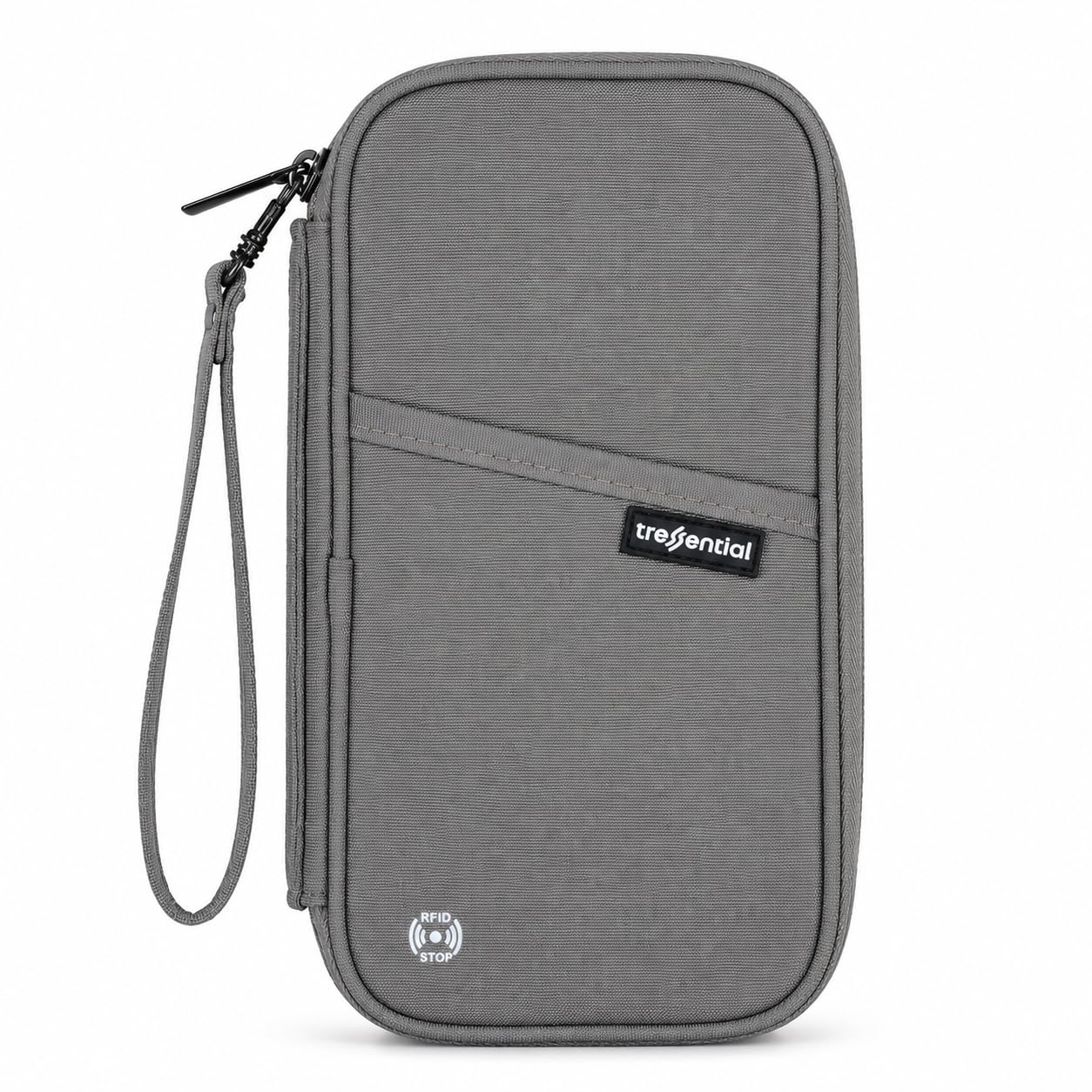 Passport Holder Travel Wallet for Men and Women | Waterproof Travel Wallet with RFID Block for Passports (Grey)-image-47