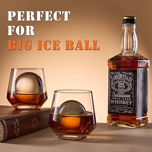 Miniatura 2 de JBHO Vasos de whisky prémium para hombre, juego de vasos de whisky de 6 a 12 onzas, vidrio de cristal sin plomo a la antigua, idea de caja de regalo