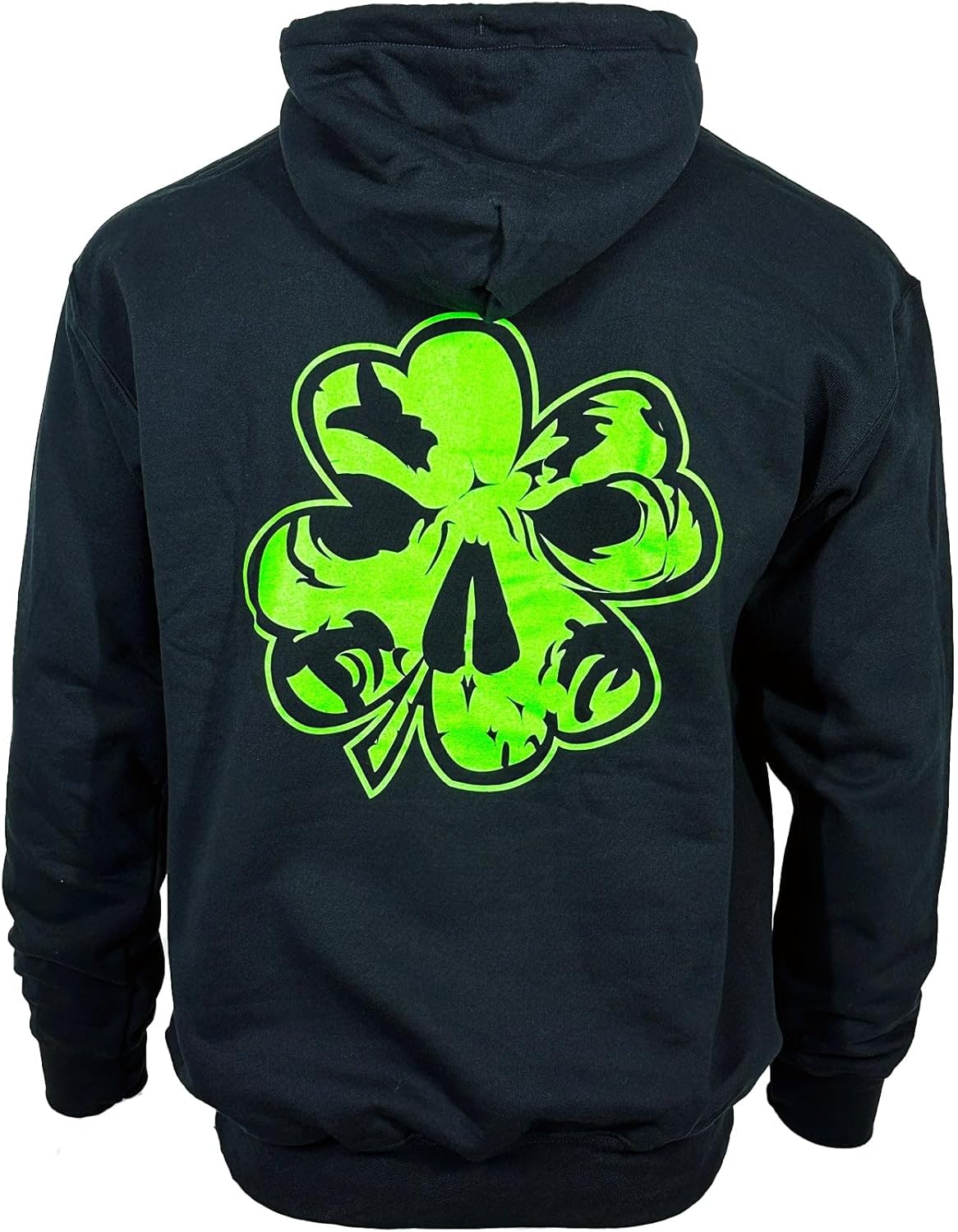 Demons Behind Me Clover Black Hoodie - Unisex