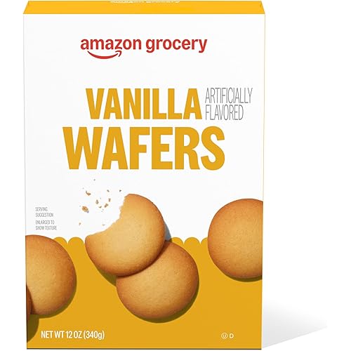 Amazon Grocery, Vanilla Wafers, 12 Oz (Previously Happy Belly, Packaging May Vary)