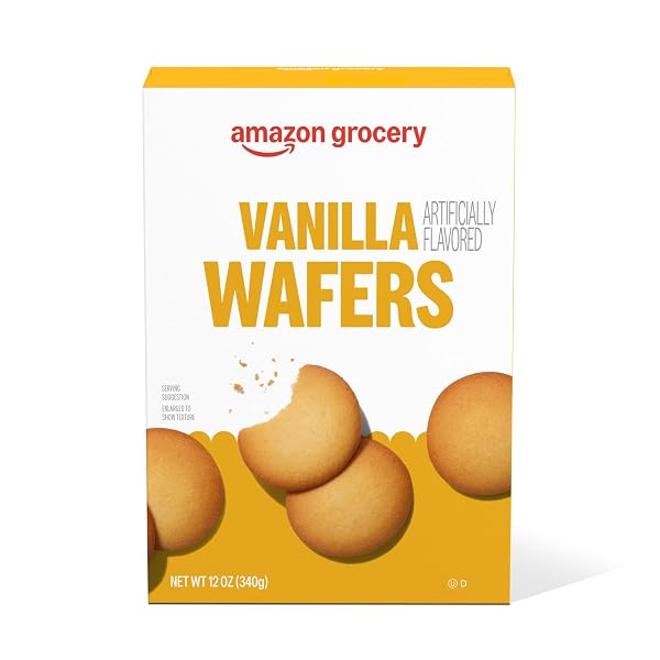 Amazon Brand - Happy Belly Vanilla Wafers, 12 ounce (Pack of 1)
