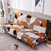 Vista 20 de Funda estampada para futón, fundas elásticas para sofá cama, tamaño matrimonial, individual, queen, sin brazos, fundas protectoras con parte