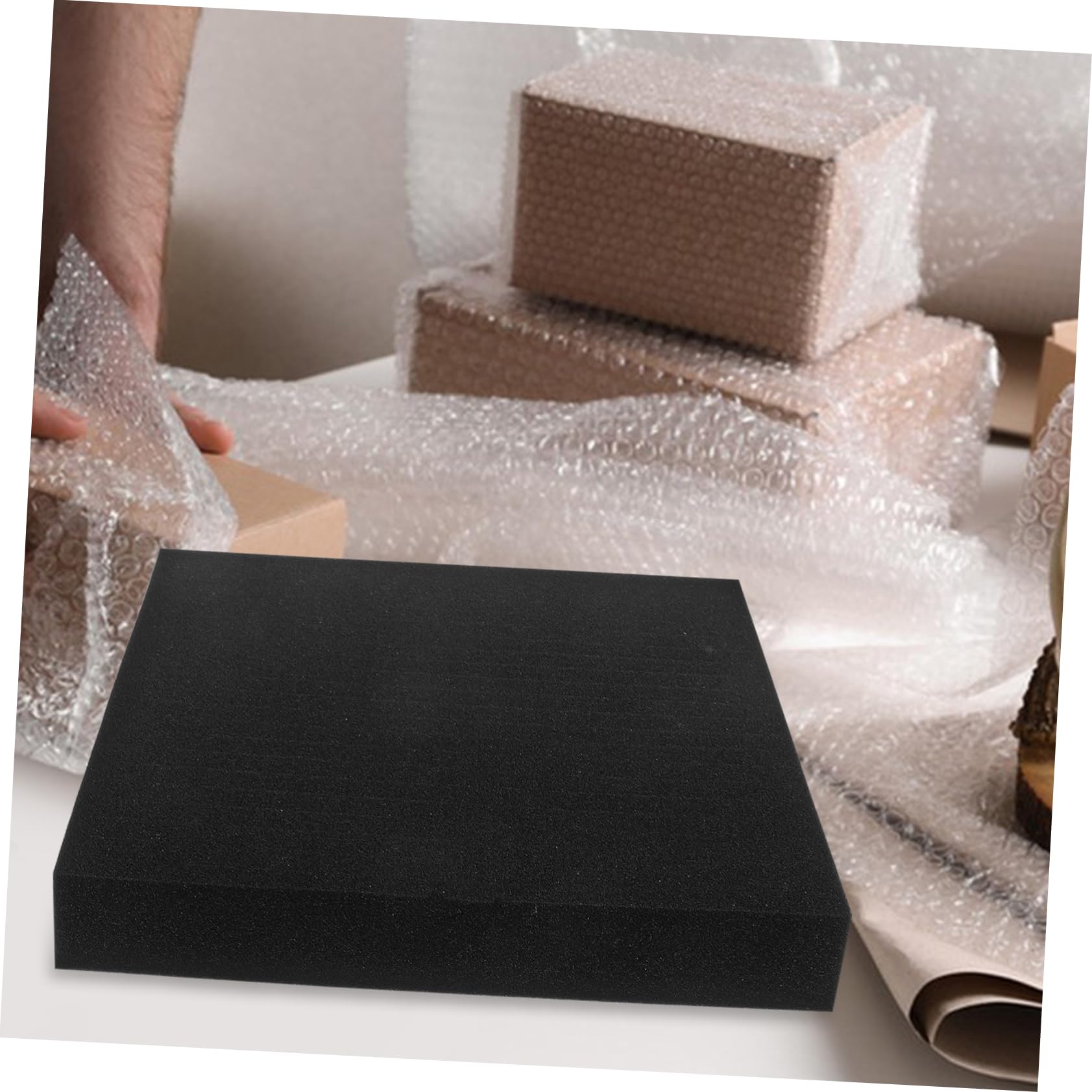 Angoily 4piezas Espuma De Alta Para Embalaje Láminas De Caja De Cojín Relleno De Esponja Para Embalaje Material De Organizador De Joyero Revestimiento Para