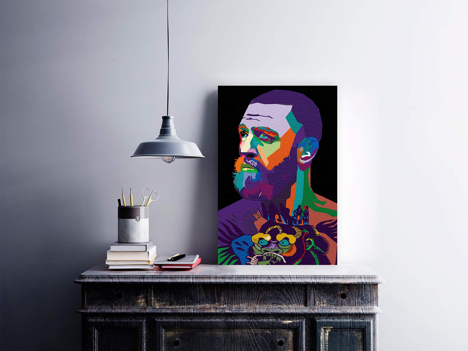Amazon.com: Funny Ugly Christmas Sweater Conor McGregor Canvas Wall Art UFC  McGregor Portrait Pop Art Home Decor Colorful Canvas Prints Housewarming  Gifts for Boxer Digital Collage 15 x 22: Posters u0026 Prints