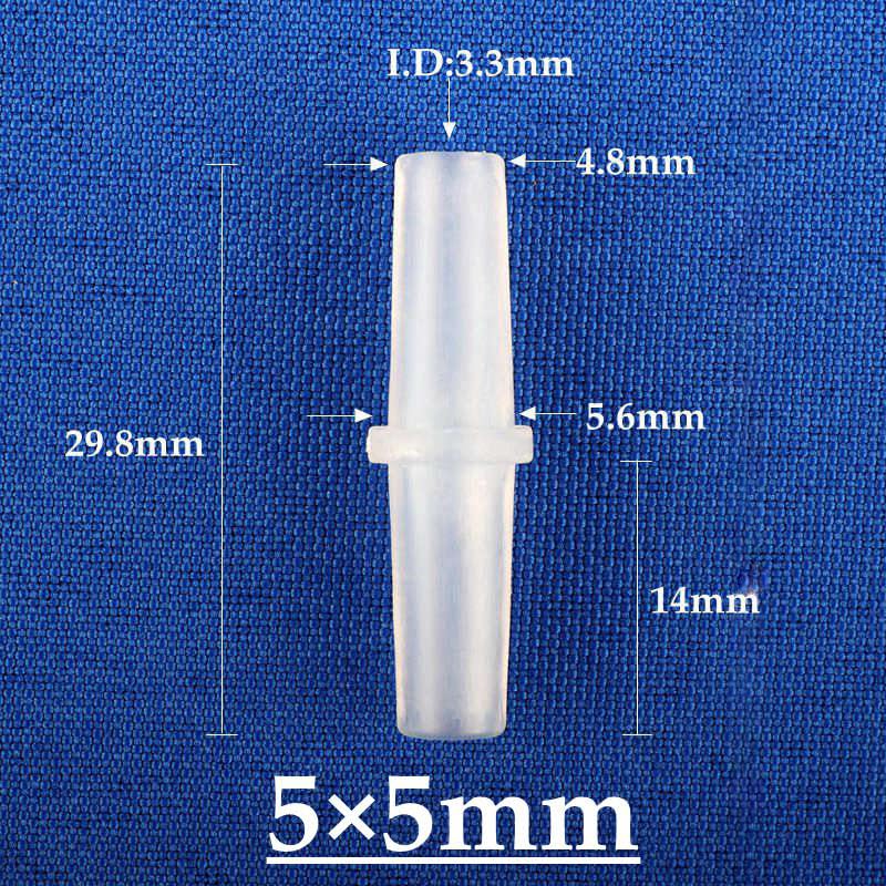 5 piezas de conectores de púas de PE de grado alimenticio de 3 a 14 mm for acuario, tanque de peces, bomba de aire, manguera, conector de acoplamiento igual for tubería de agua blanda(5mm Flat,200pcs)