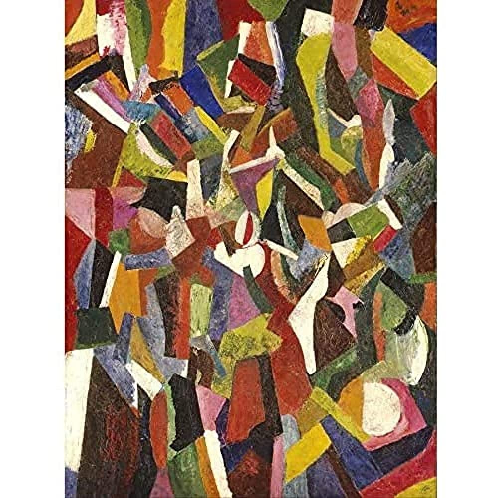 Bruce Composition Vi Abstract Cubist Painting Unframed Wall Art Print Poster Home Decor Premium