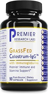 Premier Research Labs Colostrum-IgG - Colostrum Supplement, Grass Fed Bovine Colostrum for Humans, Immune Support & Gut Health Superfood with Lactoferrin, Amino Acids, Nucleotides - 90 Capsules
