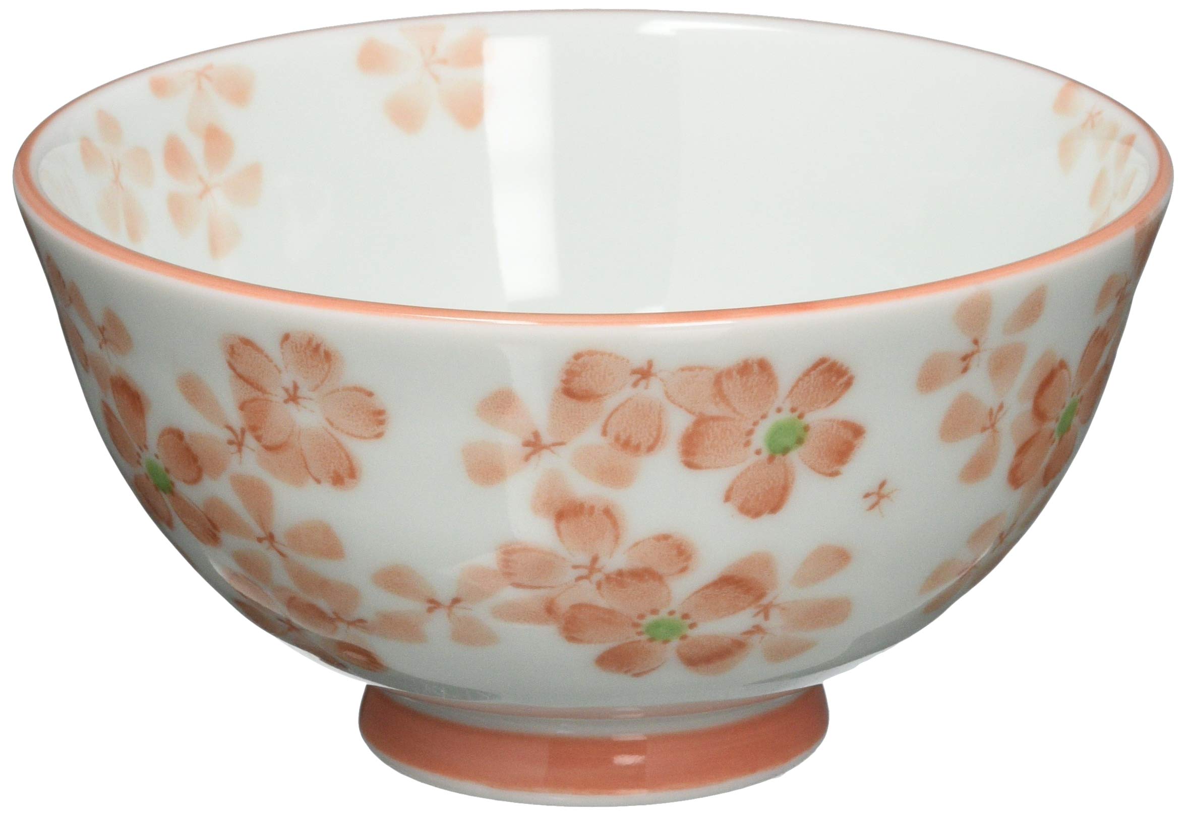 Amazon｜大東亜窯業 なでしこ(オレンジ) 茶碗 AM-NAOYUKO｜抹茶