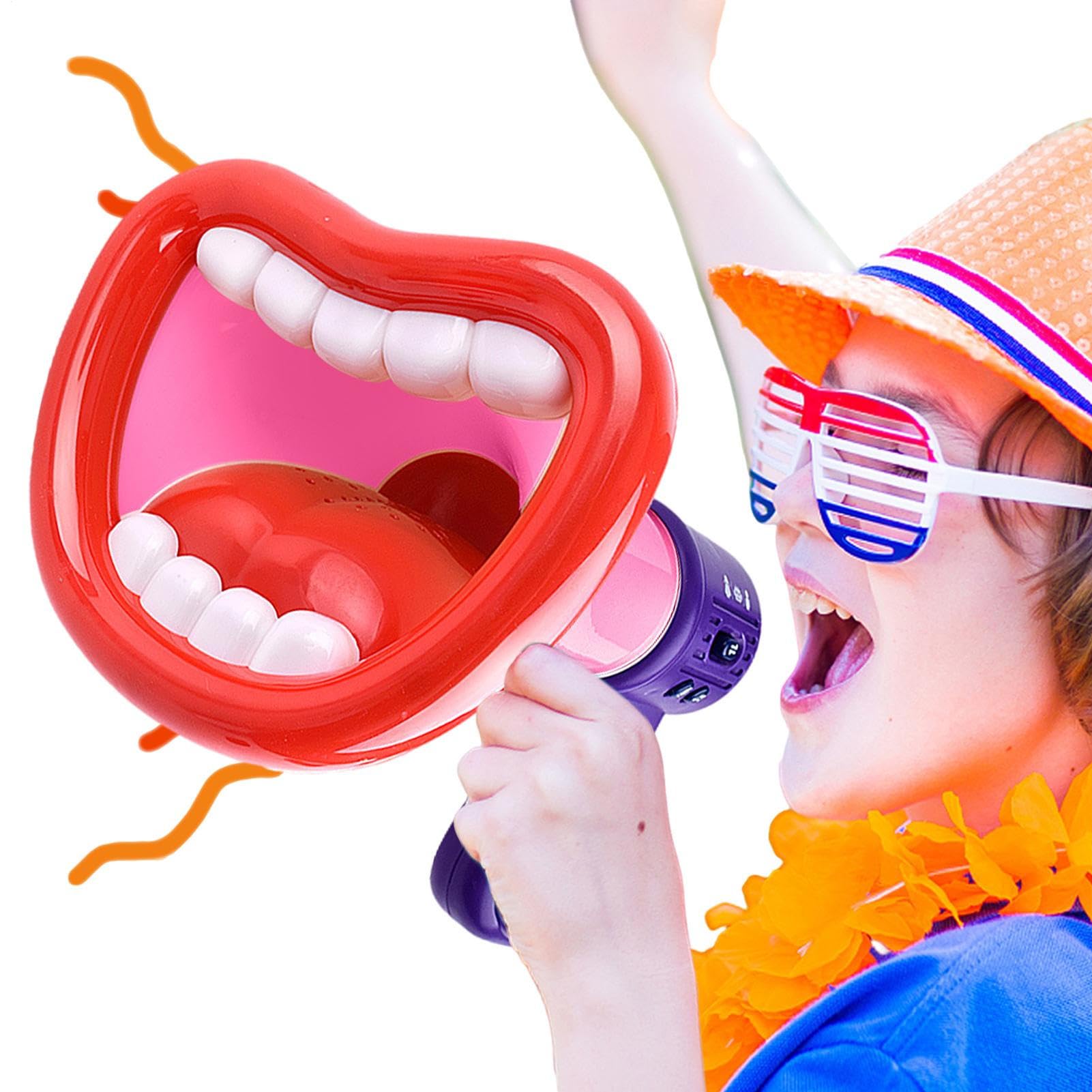 Altavoz de trompeta Mini megáfono portátil para niños con grabación y reproducción
