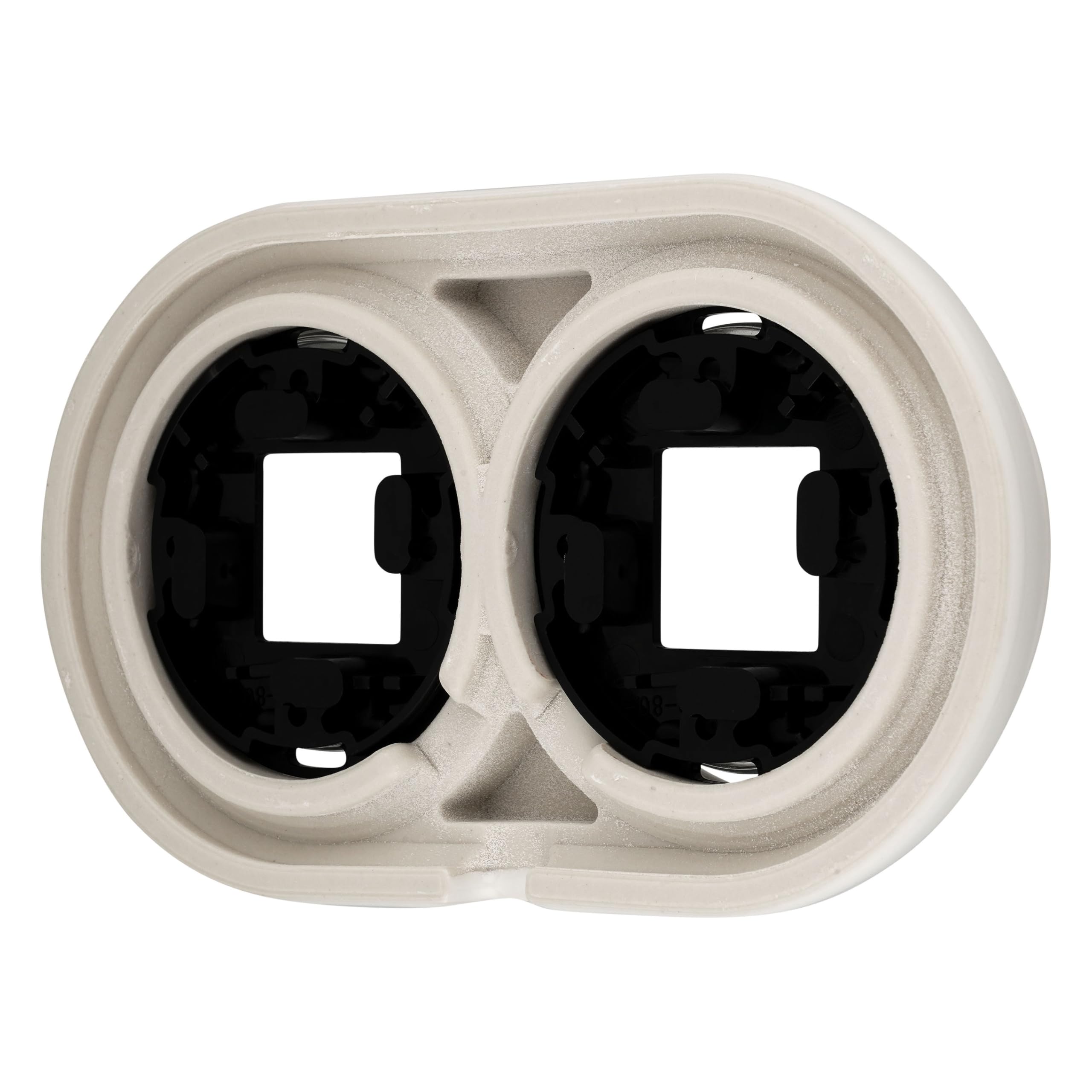 QR1 Series Surface-Mounted Porcelain Retro Frame 2-Way White, 168 x 97 x 22 mm - Image 2