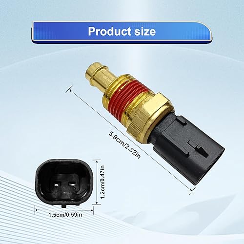 Miniatura 3 de Sensor de temperatura, sensor de temperatura del refrigerante, sensor de temperatura del refrigerante del motor, sensor de motor reemplazar el