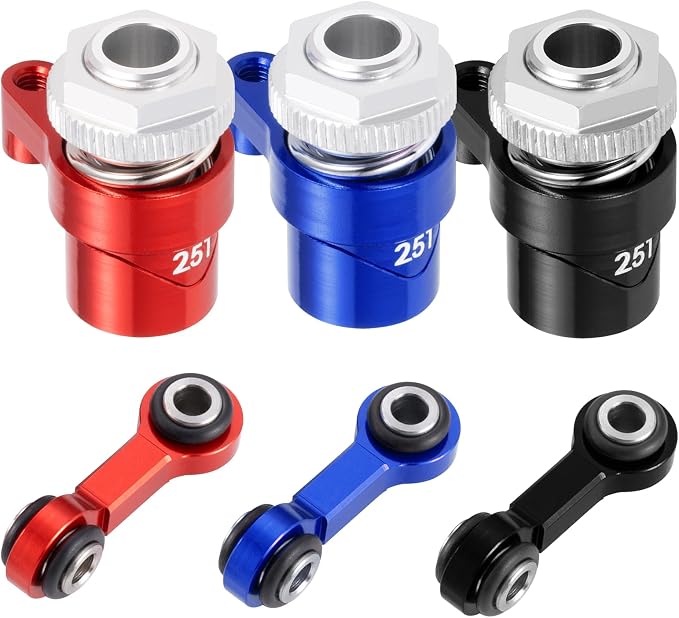 Kit de servo saver y barra de dirección aluminio para RC miniatura 8