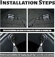 Vista 6 de Red de carga elástica, ajustable y elástica, organizador de carga para maletero, red organizadora de almacenamiento con ganchos, accesorio universal