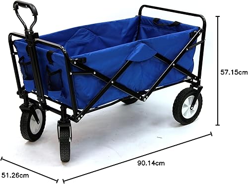 Vista 48 de Mac Sports Wagon plegable para uso al aire libre Azul solido