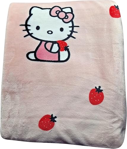 Miniatura 8 de Jay Franco & Sons, Inc. Mantas y mantas navideñas de Hello Kitty (Hello Kitty con árboles, Queen)